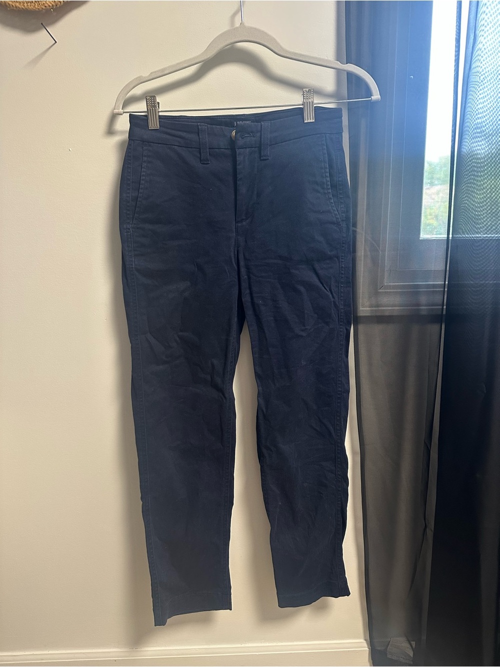 J. Crew Men's Dark Navy Chinos - Straight Leg